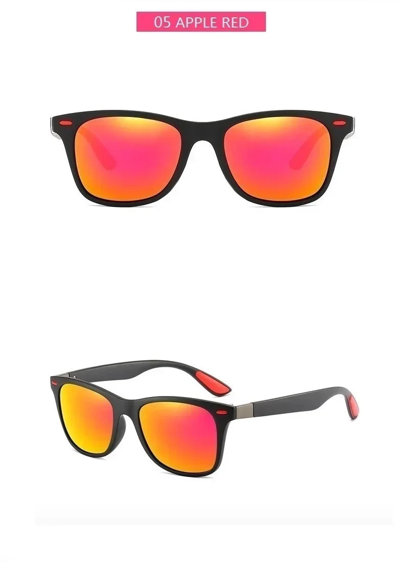 Mode Vintage Quadrat Polarisierte Sonnenbrille