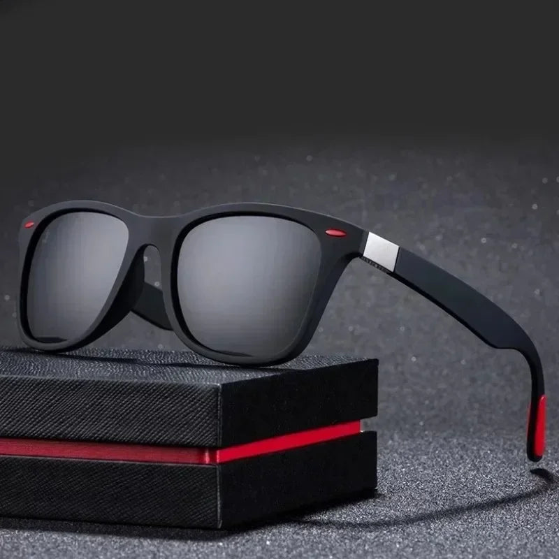 Mode Vintage Quadrat Polarisierte Sonnenbrille