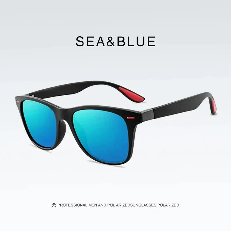 Mode Vintage Quadrat Polarisierte Sonnenbrille