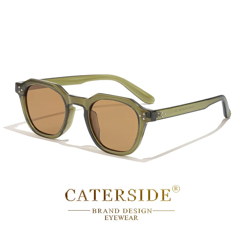 CATERSIDE Retro Polarisierte Sonnenbrille Männer