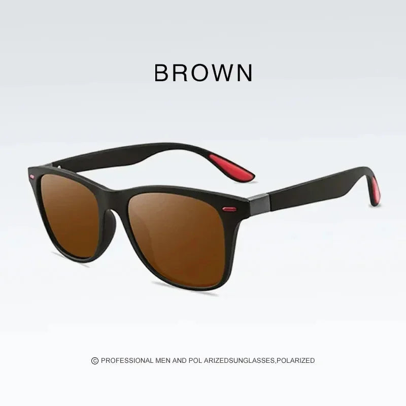Mode Vintage Quadrat Polarisierte Sonnenbrille